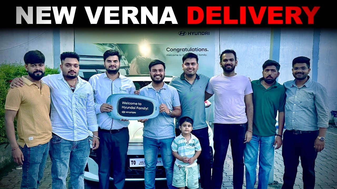 Taking Delivery of My Second Self Earned Car Hyundai Verna Sx Petrol MT 🚘