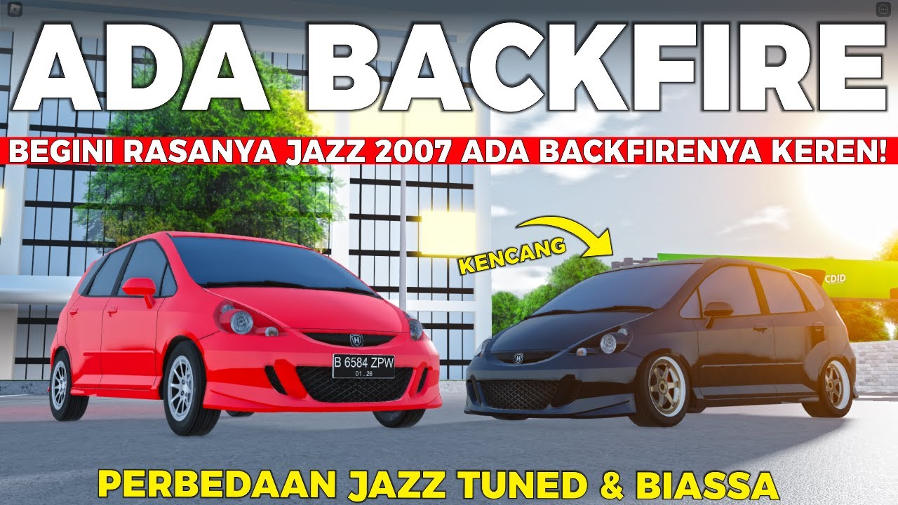 Mobil Jazz Ini Ternyata Bisa Backfire‼️ - Roblox Car Driving Indonesia