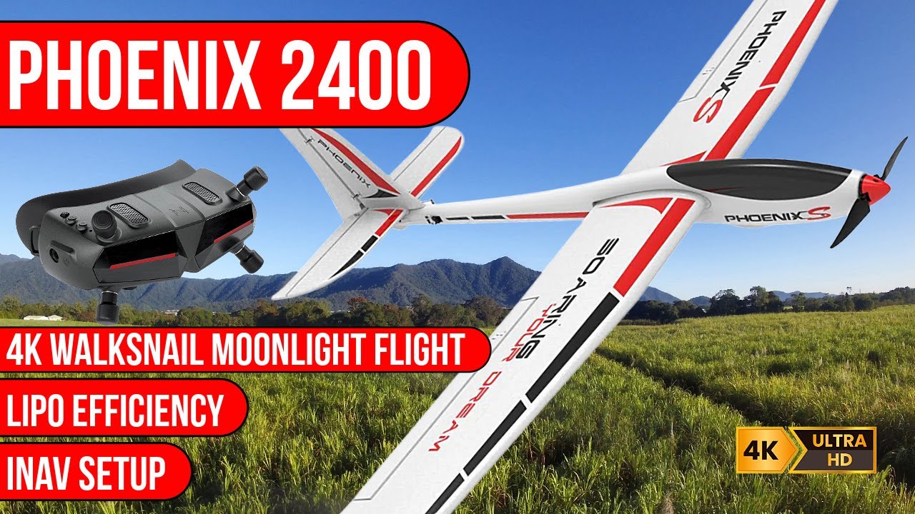 Volantex Phoenix 2400 | 4K Flight with Walksnail Moonlight – LiPo vs Li-Ion Efficiency & INAV Tune