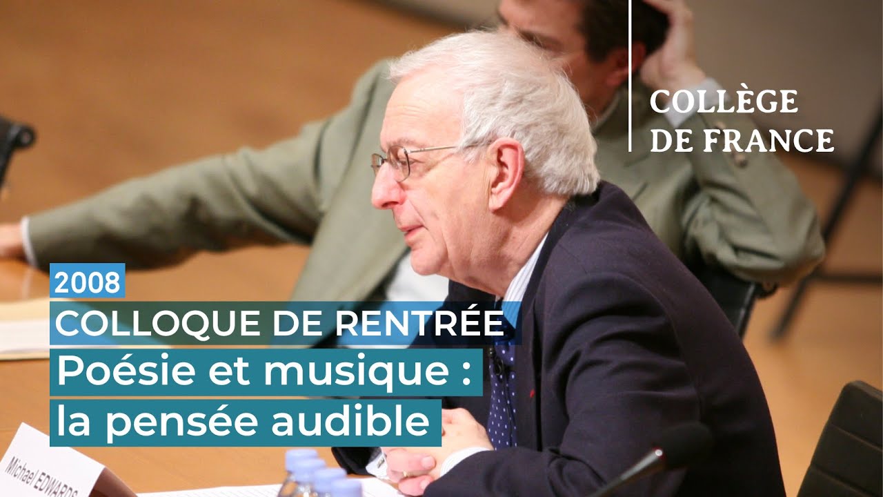 Poésie et musique : la pensée audible - Michael Edwards