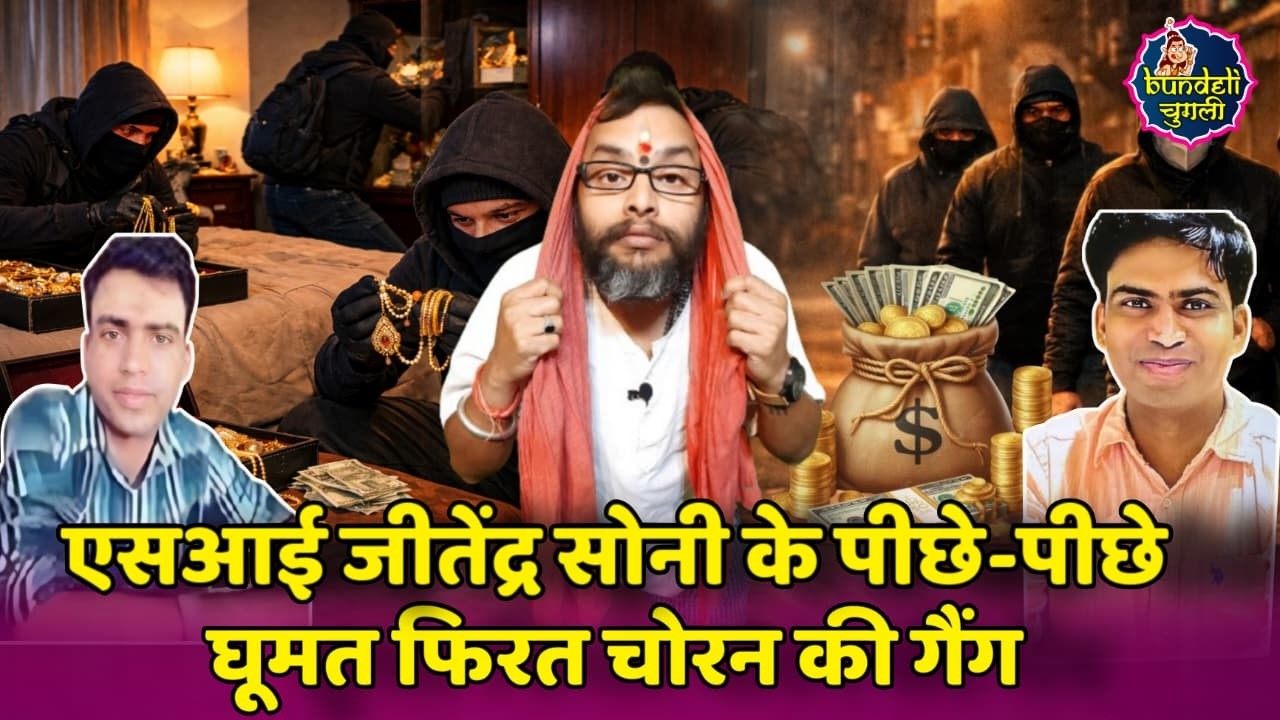 एसआई जीतेंद्र सोनी के पीछे-पीछे घूमत फिरत चोरों की गैंग