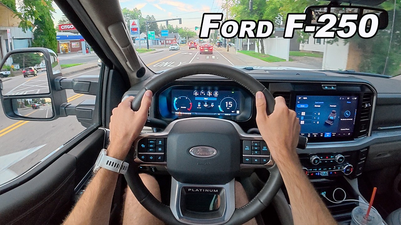 2026 Ford F-250 Super Duty High Output &ndash; 6.7L Turbo Diesel z fotelami z masażem (POV Binaural Audio)