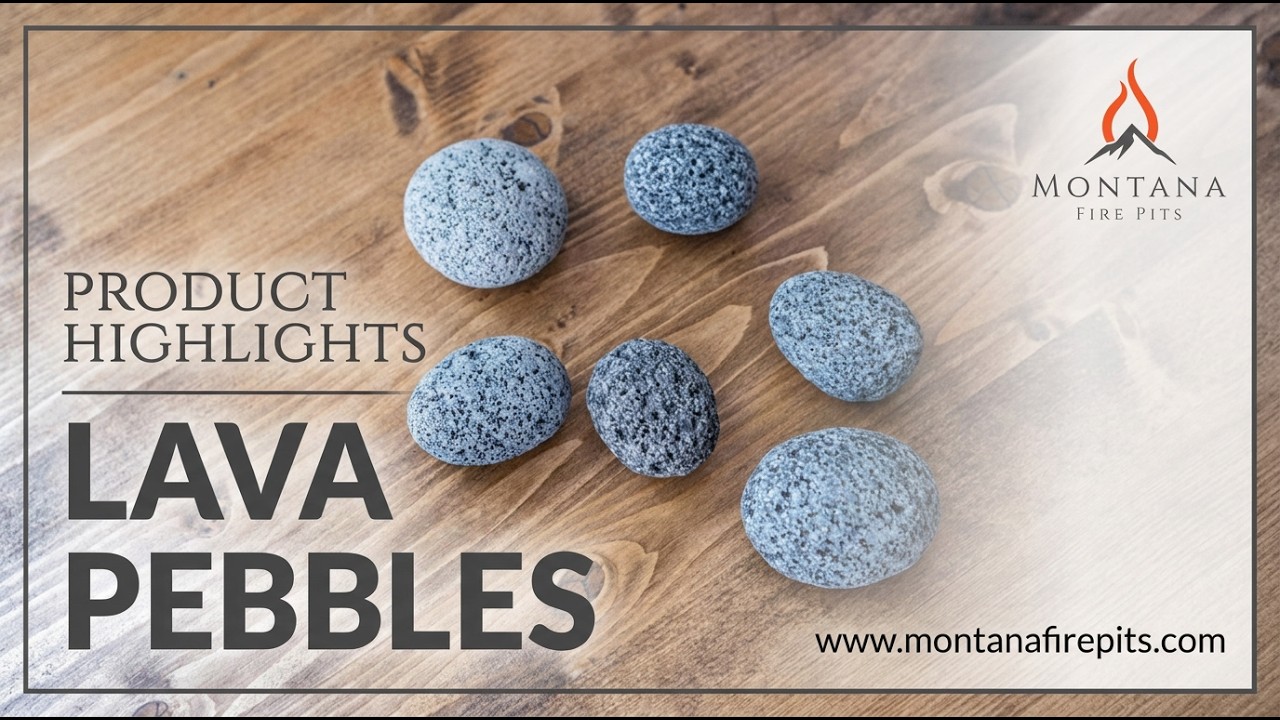 Are Lava PEBBLES better than Lava Rock? // Rolled lava rock for gas fire pits