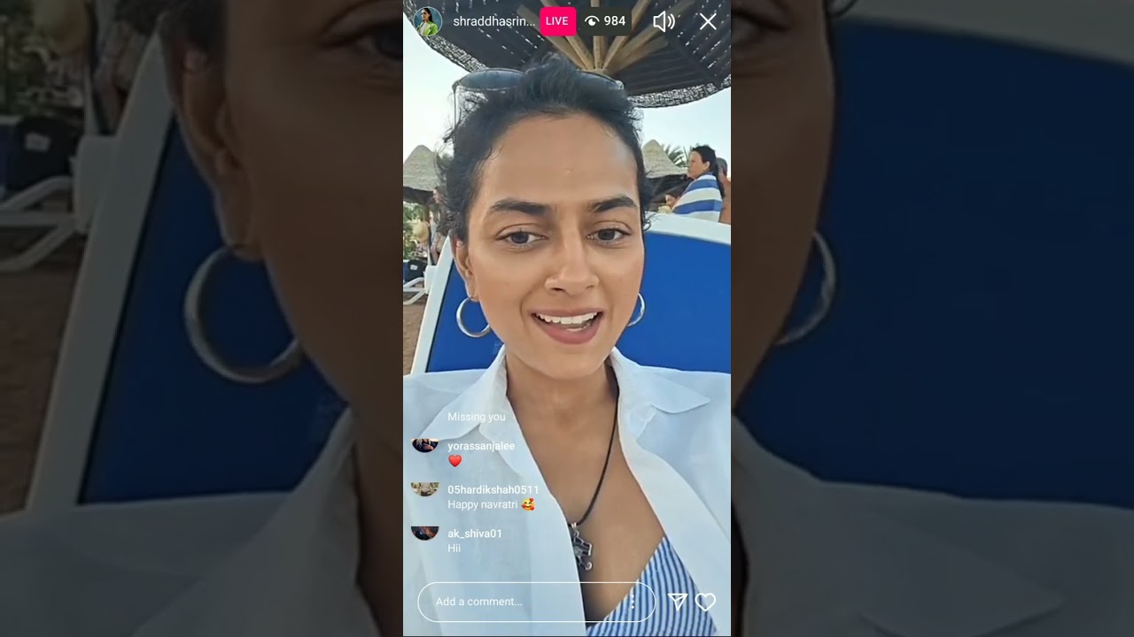 Shraddha Shrinath - Instagram live (05/10/2024)