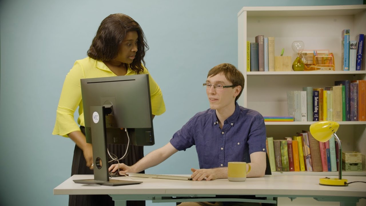 Ian, data entry clerk with autism