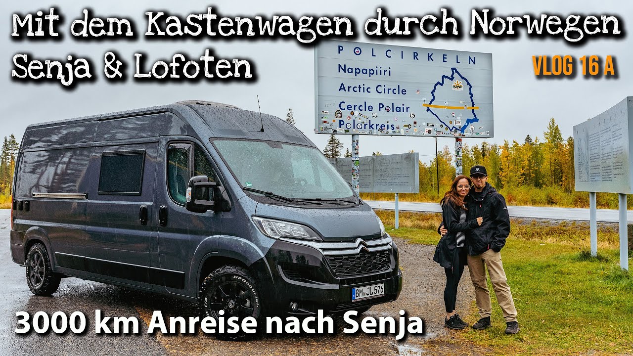 3000 km Anreise - Senja & Lofoten | Mit dem Kastenwagen nach Norwegen Vlog16a
