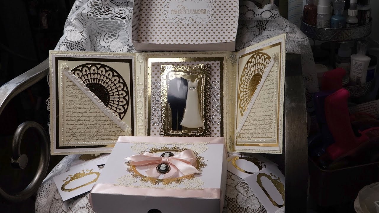 Box Step by Step Instructional Tutorial (Wedding Card)