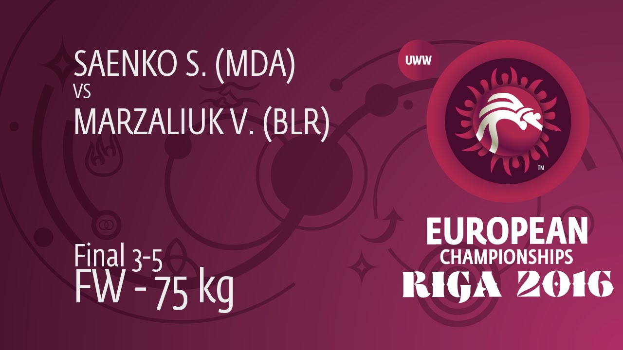 BRONZE FW - 75 kg: V. MARZALIUK (BLR) df. S. SAENKO (MDA), 5-0
