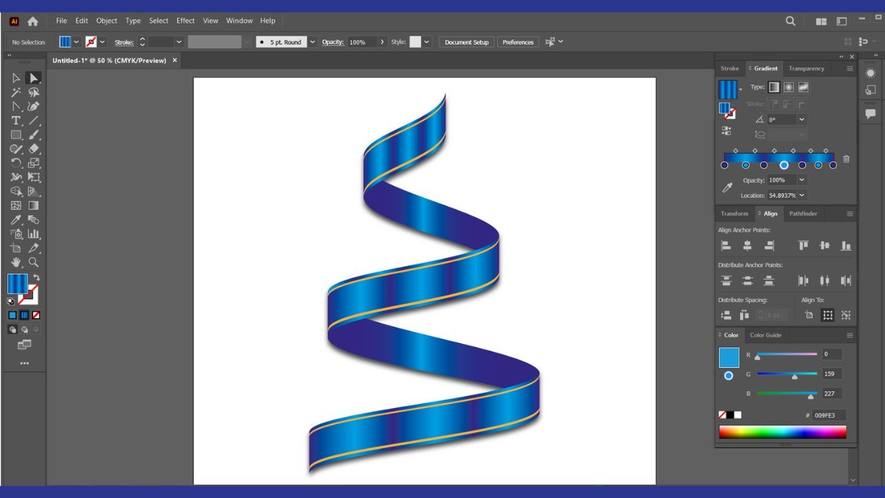 How to Draw a Ribbon in Adobe Illustrator