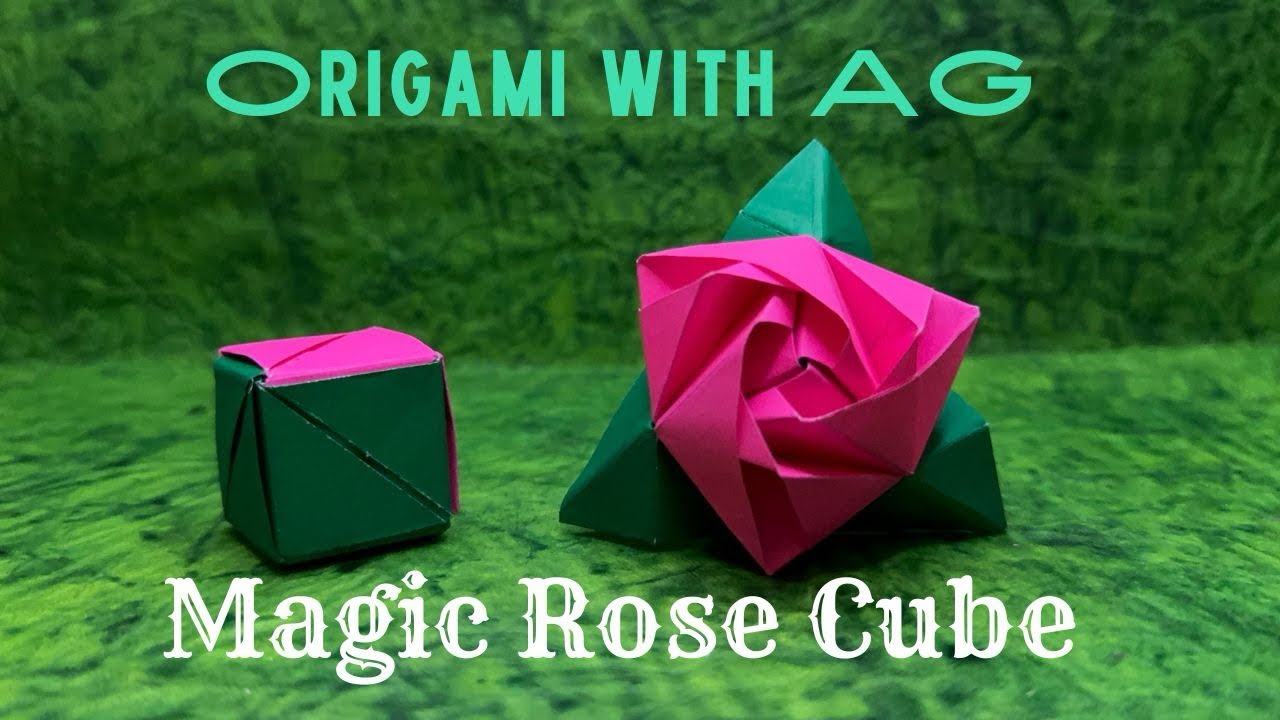 Origami Magic Rose Cube || Step by Step Guide