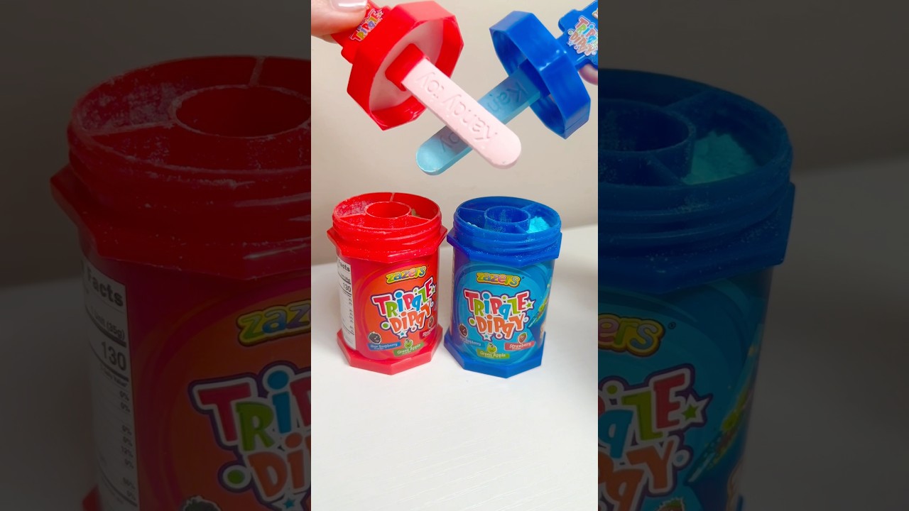 Zazers Tripple Dippy Candy Satisfying Video #asmr #candy #shorts