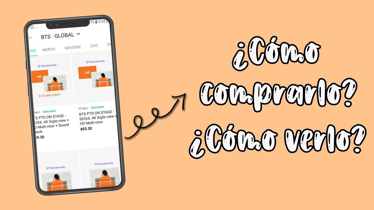 Cómo comprar y ver el concierto 'Permission to Dance' en Weverse Shop —;; macaly