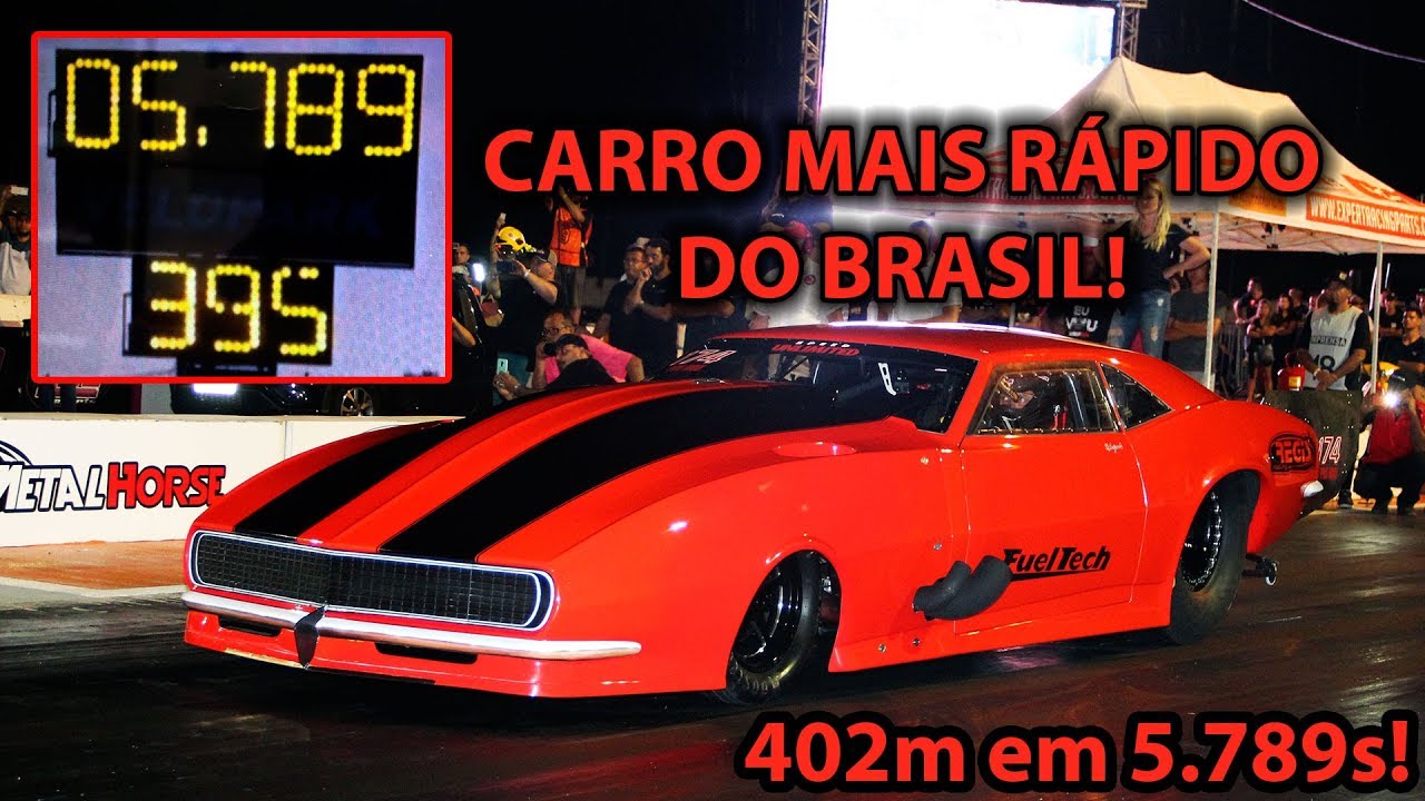 Carro mais rápido do Brasil! 402 metros em 5.789s! Roderjan Busato!