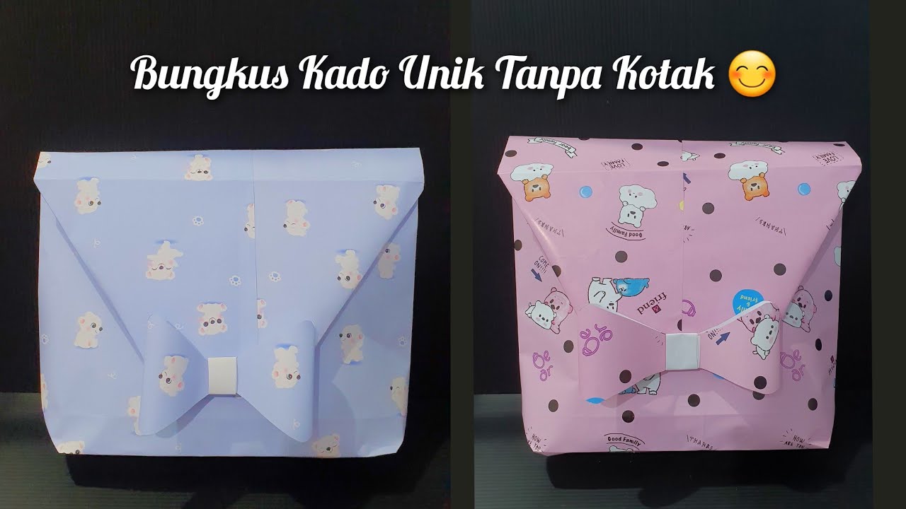Cara Membungkus Kado | Cara Bungkus Kado Unik Tanpa Kotak Lagi | Gift Wrapping | Diy Gift Bag