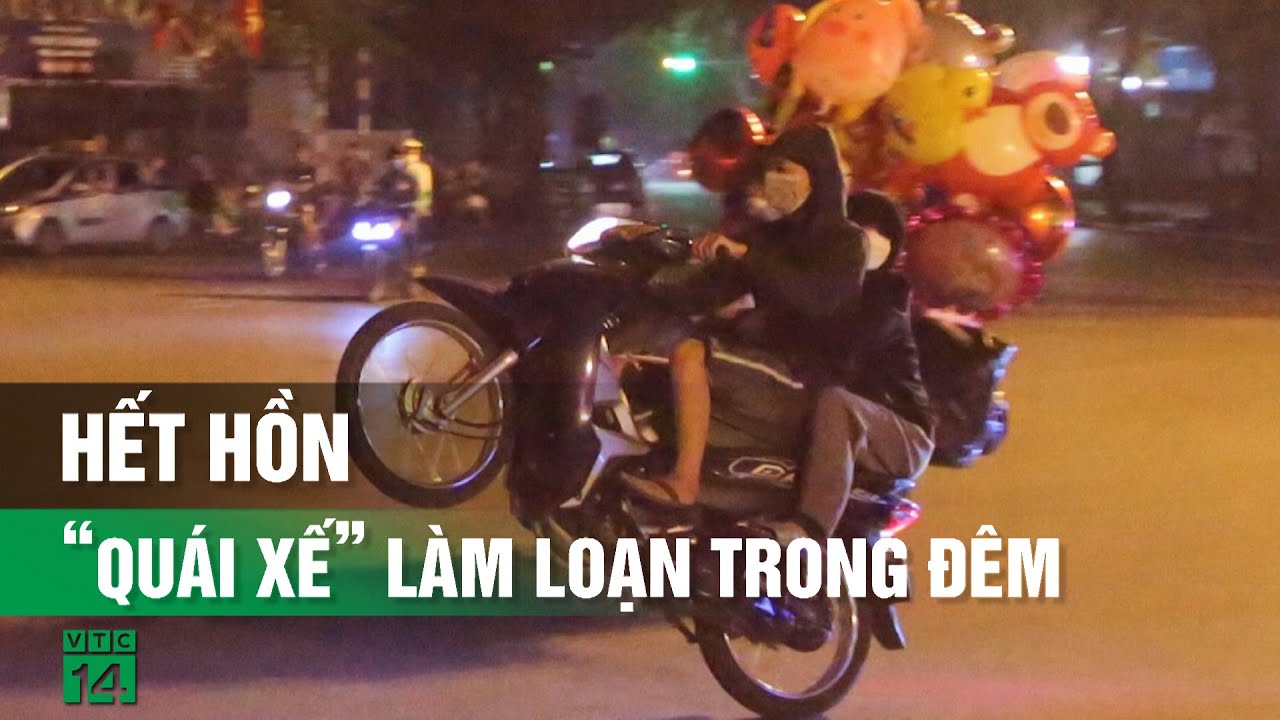 Cận cảnh cảnh sát trấn áp dàn “quái xế” đua xe, lạng lách ở trung tâm Hà Nội | VTC14