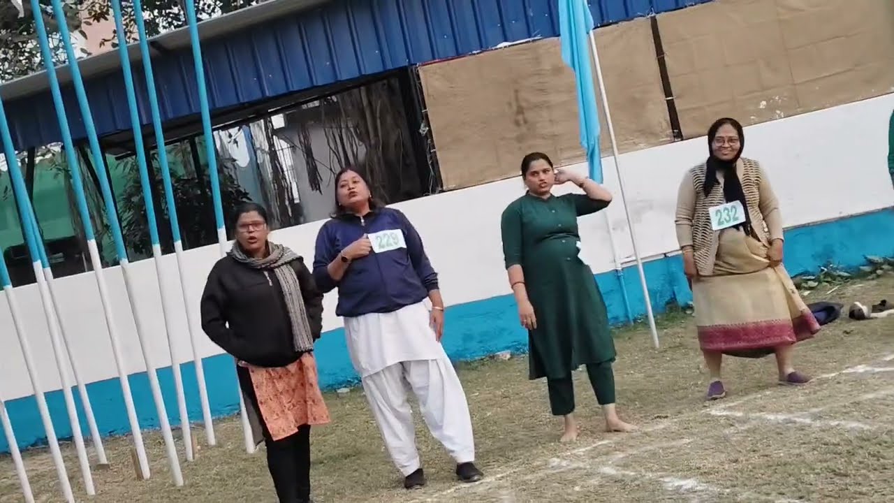 45 yrs above 100 mr run for women Howrah city police annual sports day 🎈