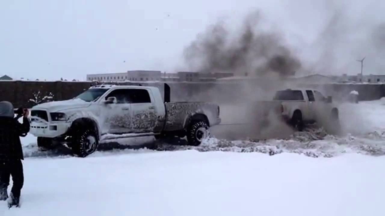 FORD VS. DODGE TUG OF WAR (MUST WATCH) (DieselSellerz)