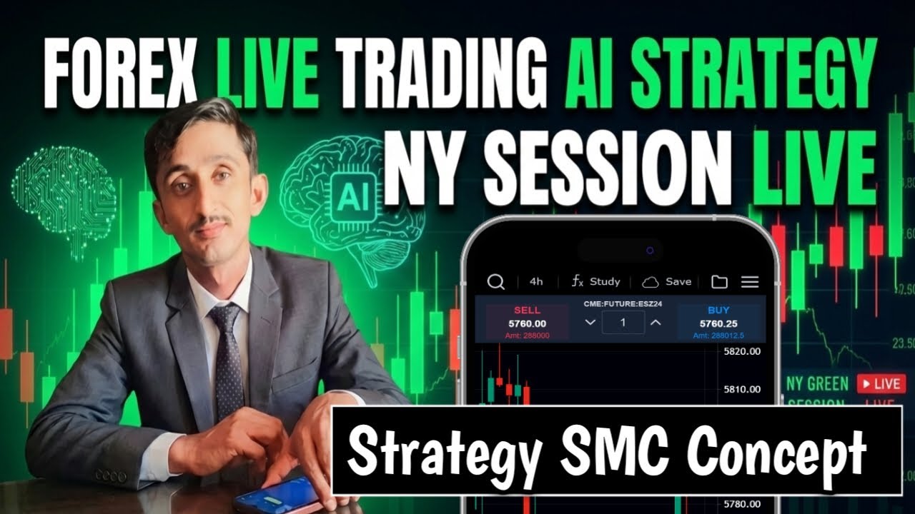 Forex live Ai Strategy | SMC Trading Con NY Ses Tr Setup 7  Jan Explain By Asad Akash| Forex live!!