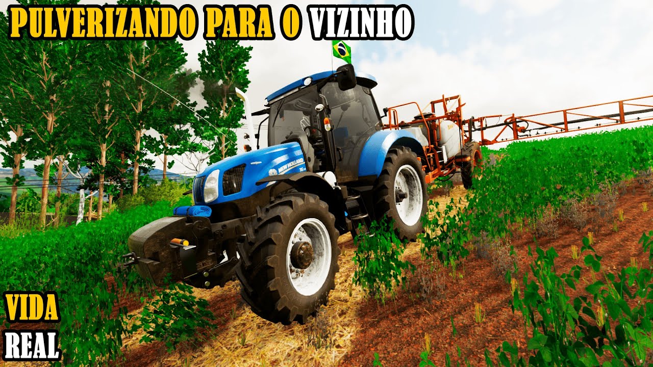 Pulverizando Soja para o vizinho com T6.130 || Vida Real || - EP15