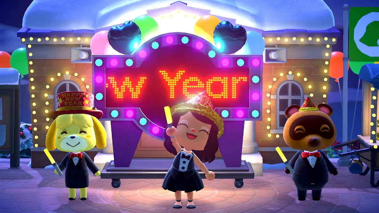 【Animal Crossing New Horizons】New Year 2024 Countdown Celebration