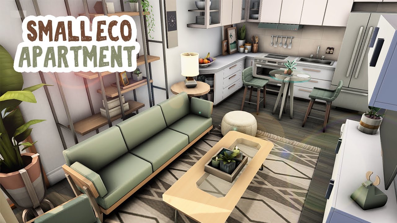 Small Eco Apartment || The Sims 4 Apartment Renovation: Speed Build