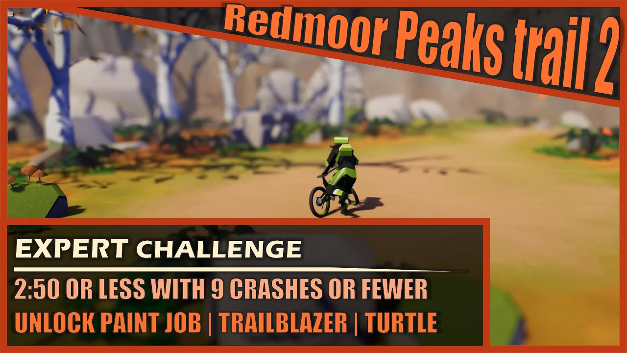 Redmoor Peaks trail 2 Expert challenge (Trailblazer) | 2:50 or less with 9 crashes or fewer