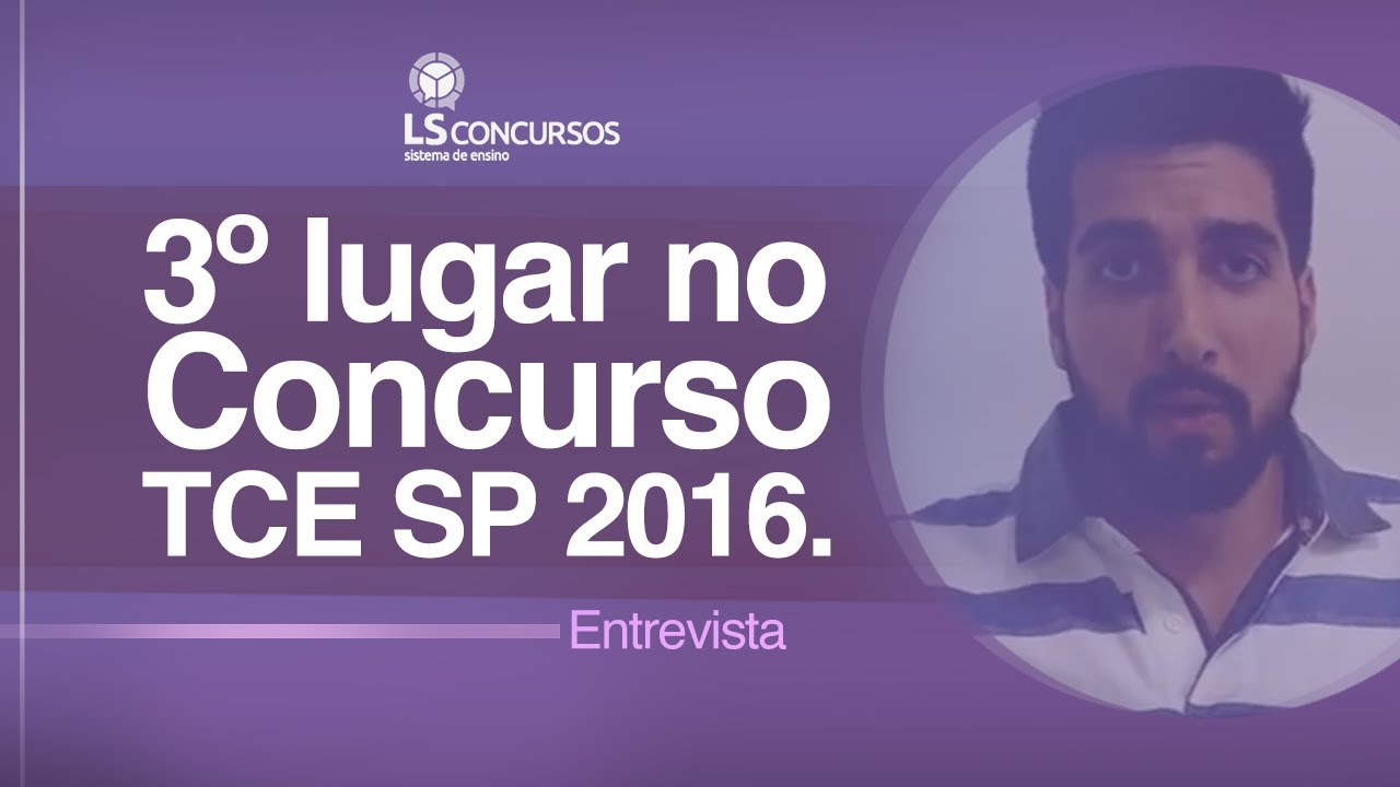 Entrevista com Pedro Henrique Carraro Ayres - 3º colocado no TCE SP 2018