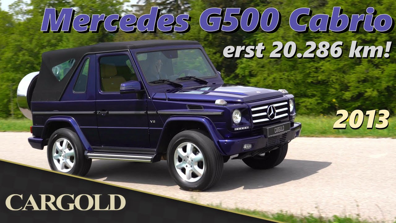 Mercedes G500 Cabriolet, 2013, Rarität aus 1. Hand mit erst 20.286 km in Designo Mysticblau