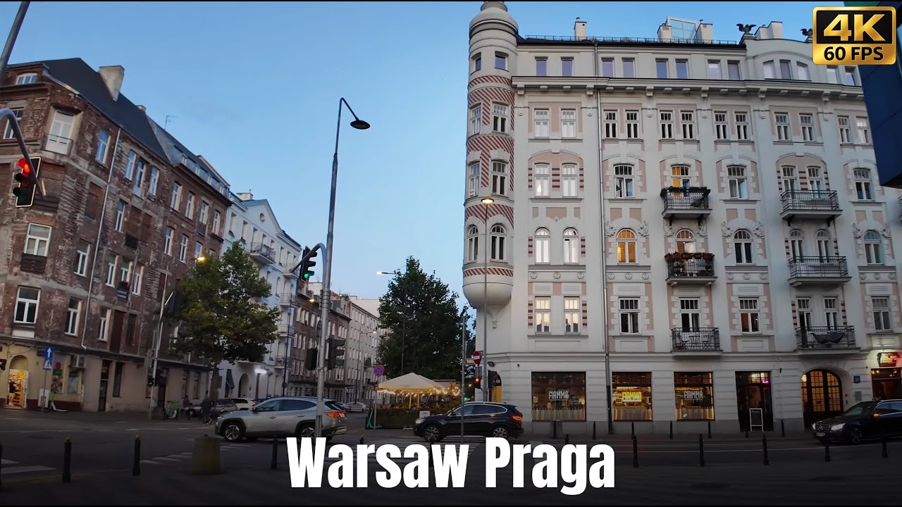Warsaw Praga in Summer 2025 | Silent Walking Tour [4K]