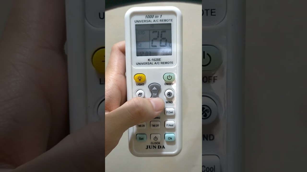 Remot AC universal k1028e JUNDA. Cara setting untuk AC Daikin