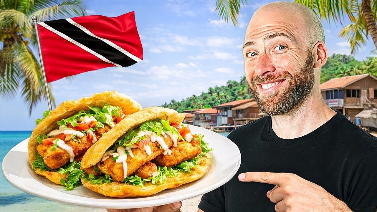 American Tries Trini Food!! Most Underrated Food in the World!!