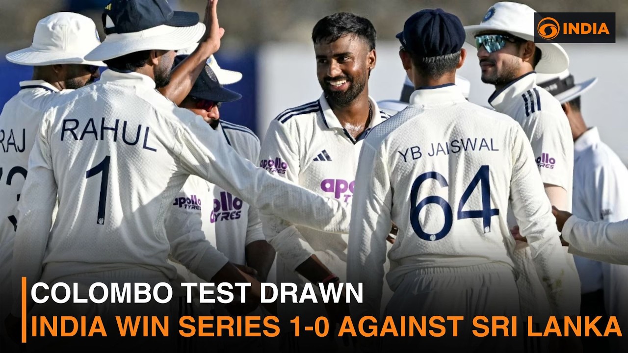 Colombo Test Drawn, India Win Series 1-0 Against Sri Lanka & More | DD India Live | 5 PM IST