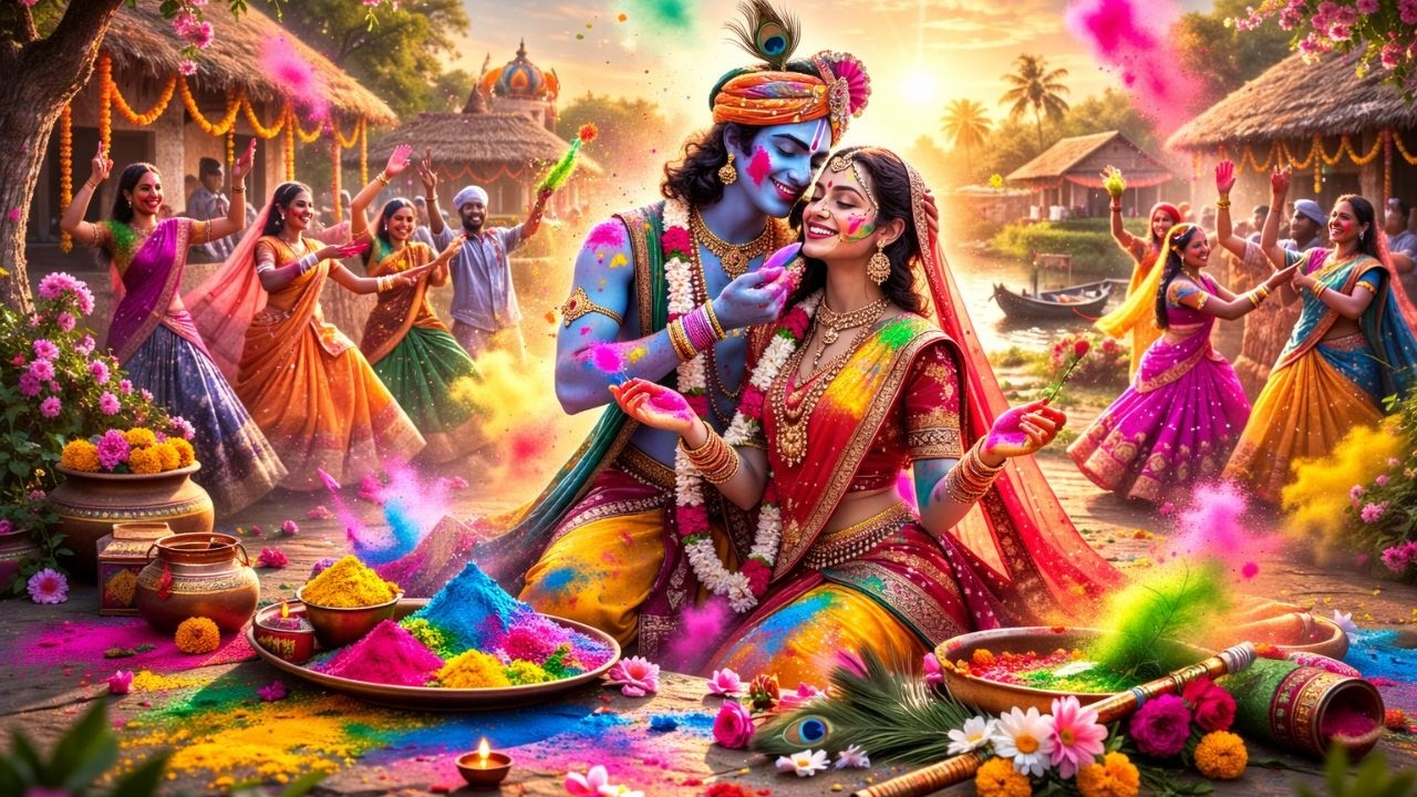 वृन्दावन की होली || Vrindavan ki holi #bhagwatanubhav #holi #radhakrishna