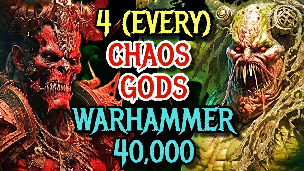 4 (Every) Chaos Gods From Warhammer 40k - Explored