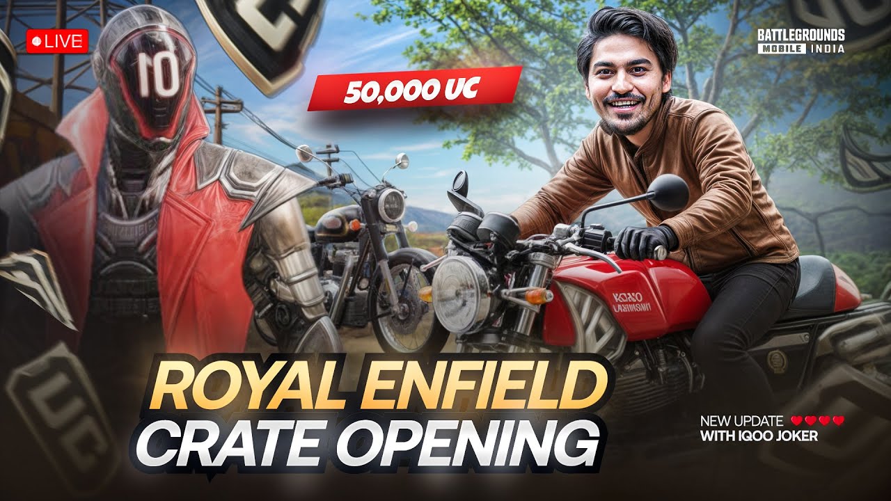 🔴50000 UC GT650 + PEAKY BLINDER CRATE OPENING | BGMI LIVE #iQOO #iQOO15R
