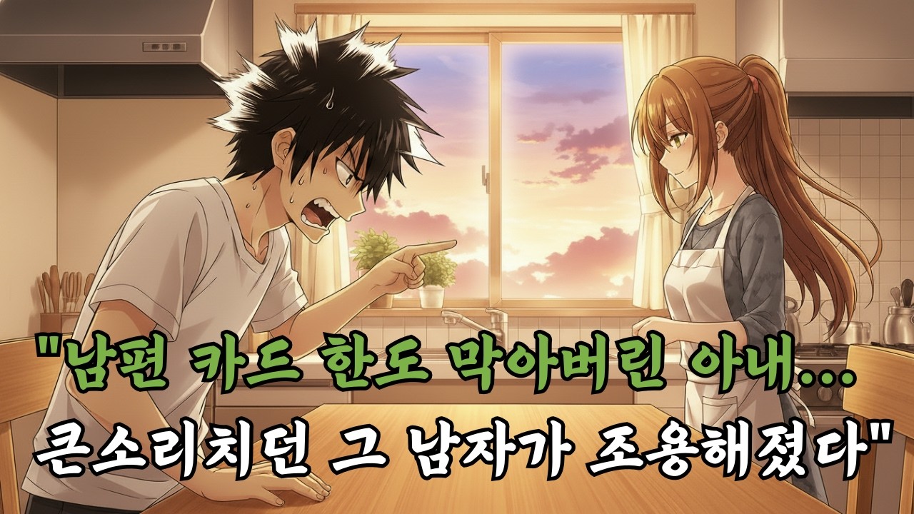 큰소리만 치던 가부장 남편, 아내가 경제권 꽉 쥐고 용돈 깎아버리자 고분고분해진 통쾌한 이야기