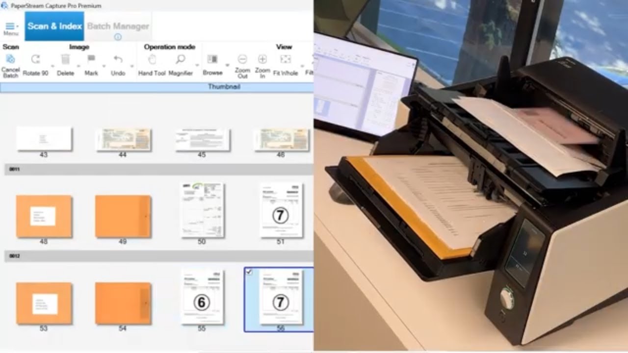 Разделение конвертов в почтовых отделениях | PaperStream Capture Pro
