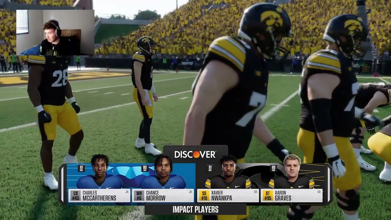 College Football 25: Iowa Dynasty (Season 2) *Games 1-3