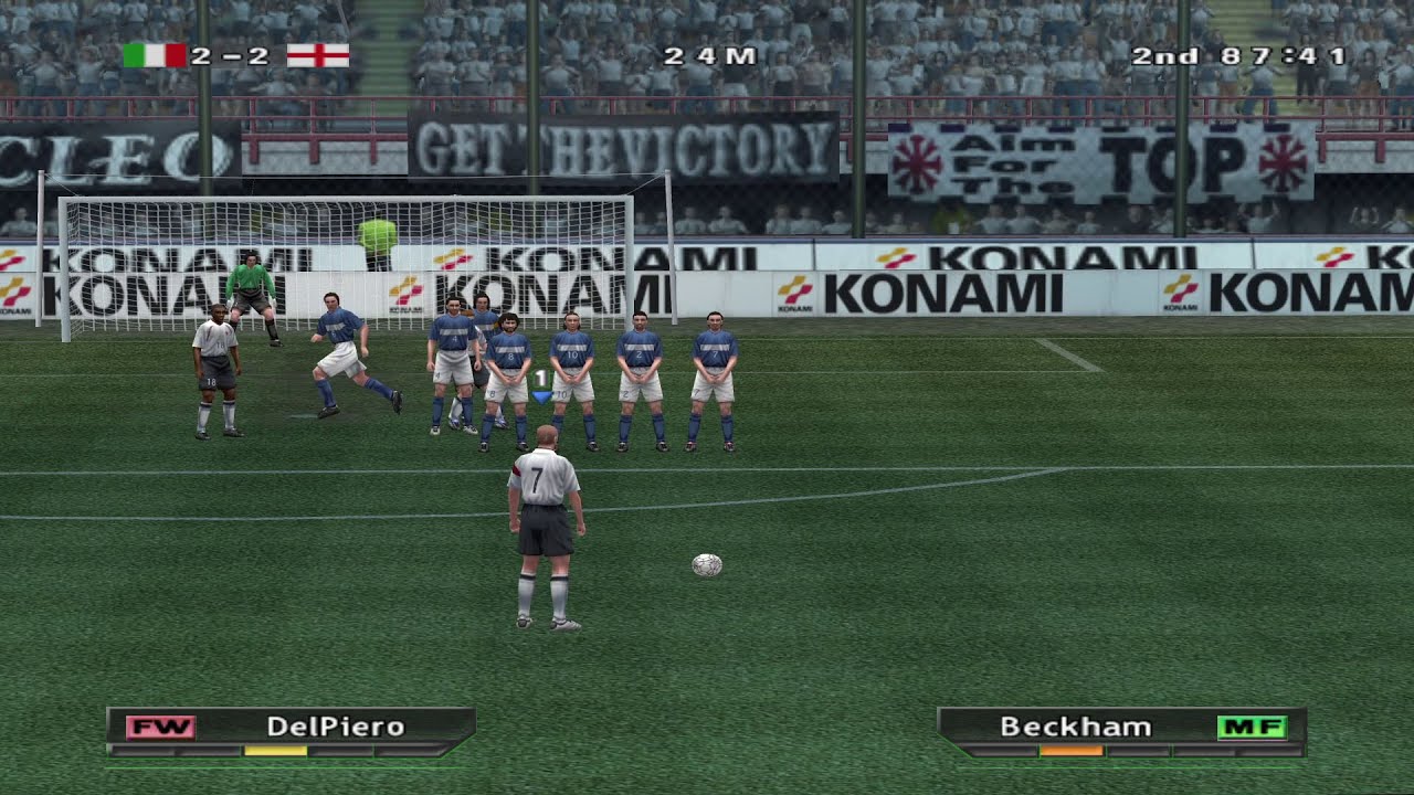 Pro Evolution Soccer ✪ Геймплей PS2 | АНГЛИЯ против ИТАЛИИ (1080p)