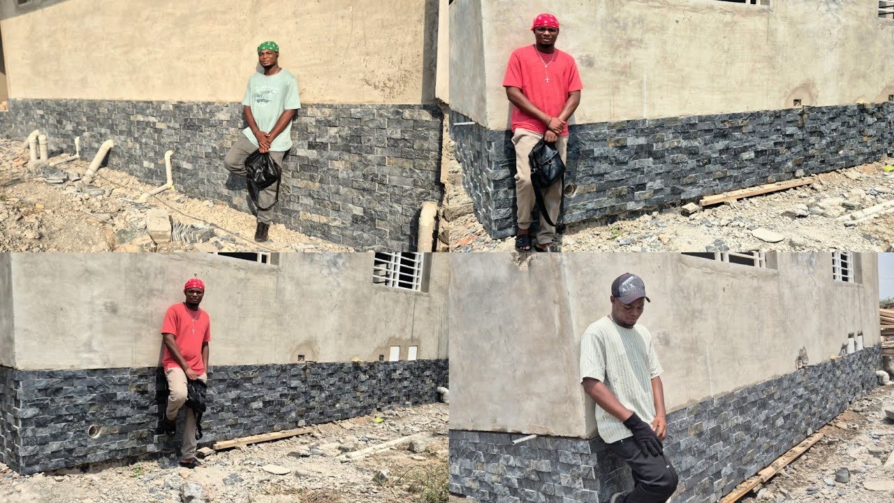 Why black stone trending in Ghana 🇬🇭 very unique & beautiful || building in Ghana 2026