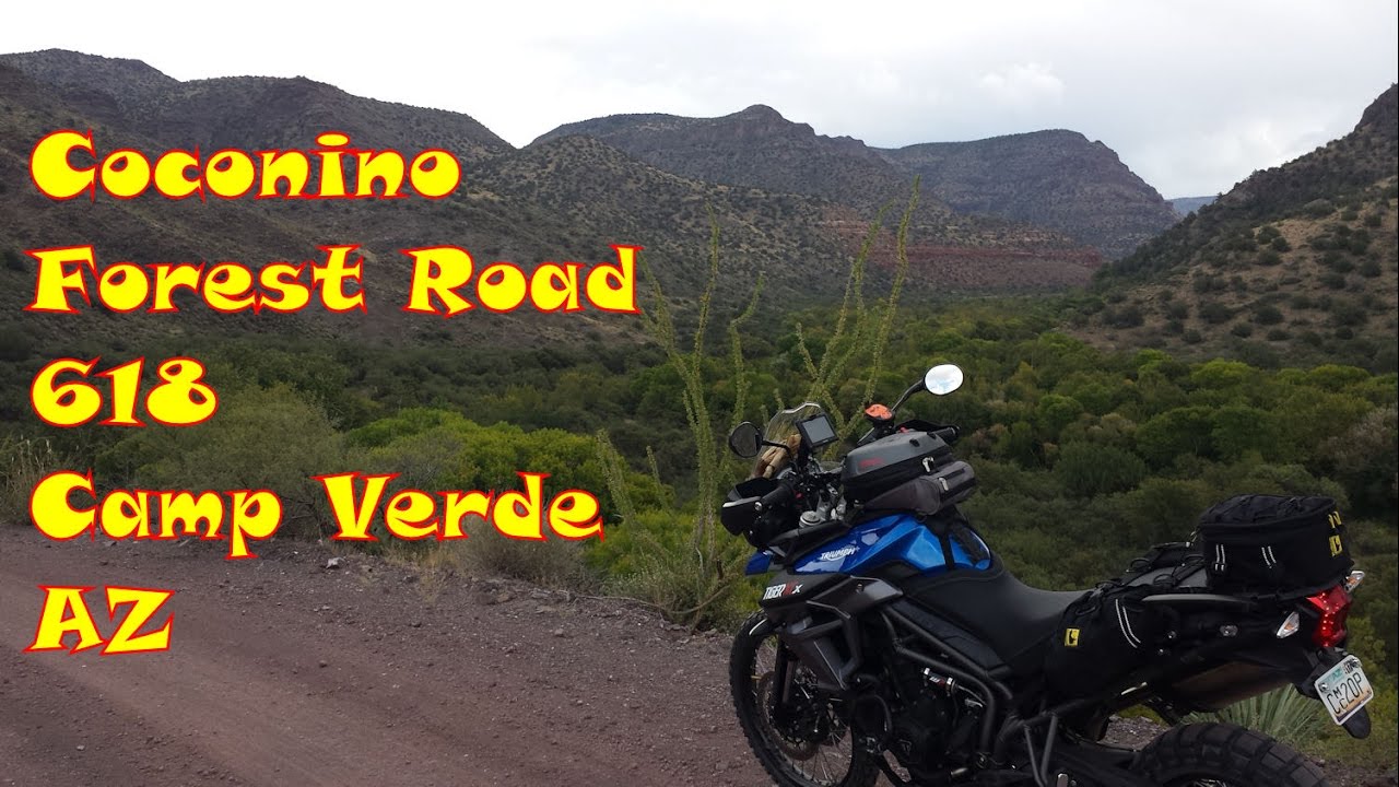 Coconino Forest Road 618 out of Camp Verde Arizona -  Triumph Tiger 800 XCx