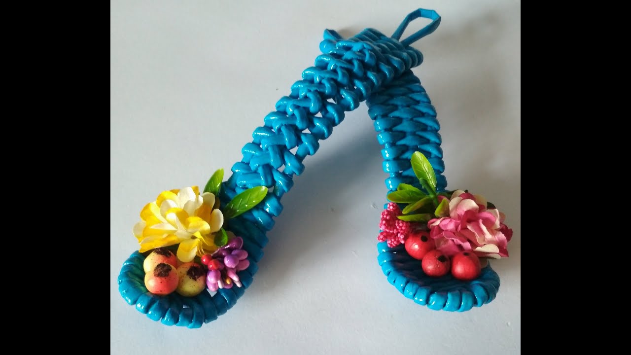 Ложка из бумажных трубочек