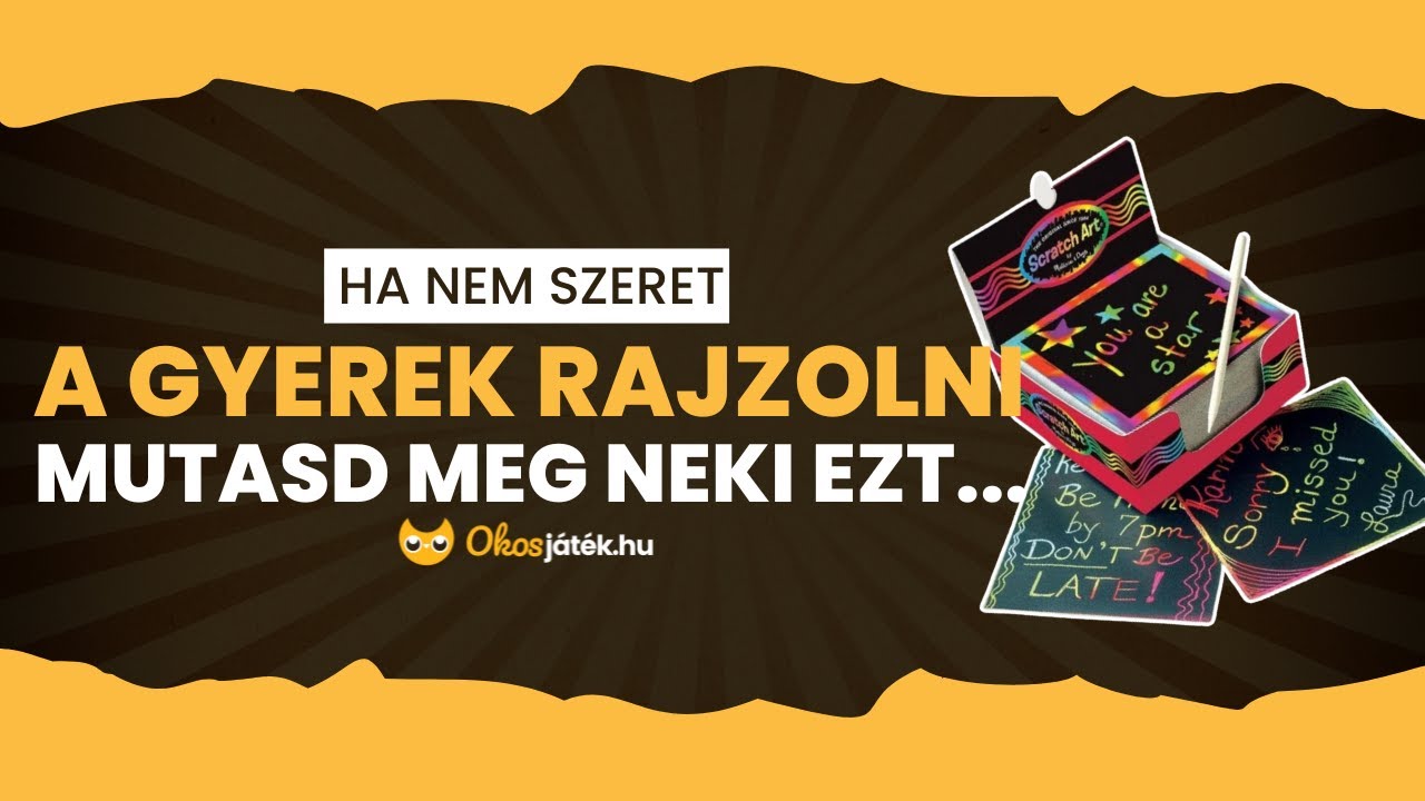 Nem szeret a gyerek rajzolni? | okosjatek.hu
