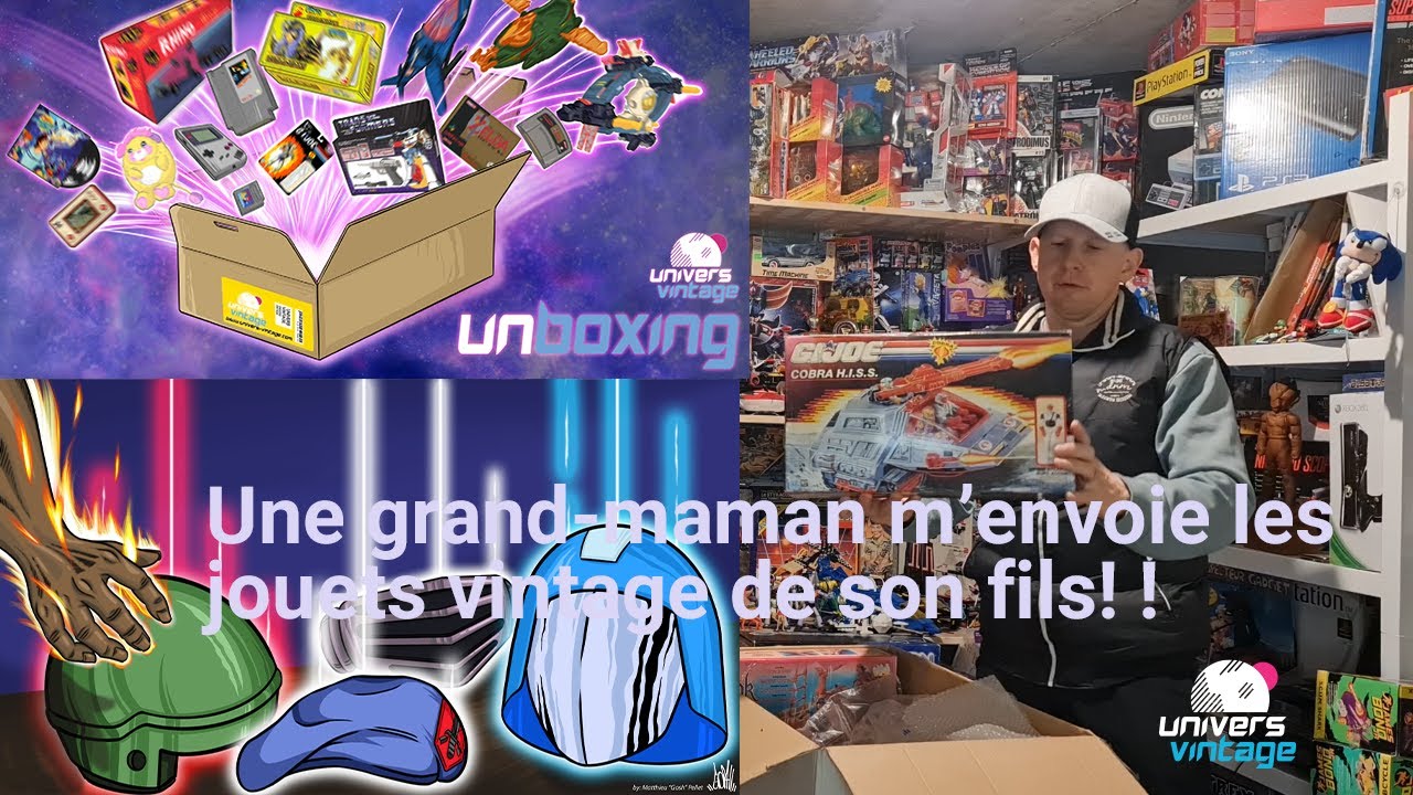 Unboxing d'Univers Vintage de jouets vintage perdus dans un grenier....