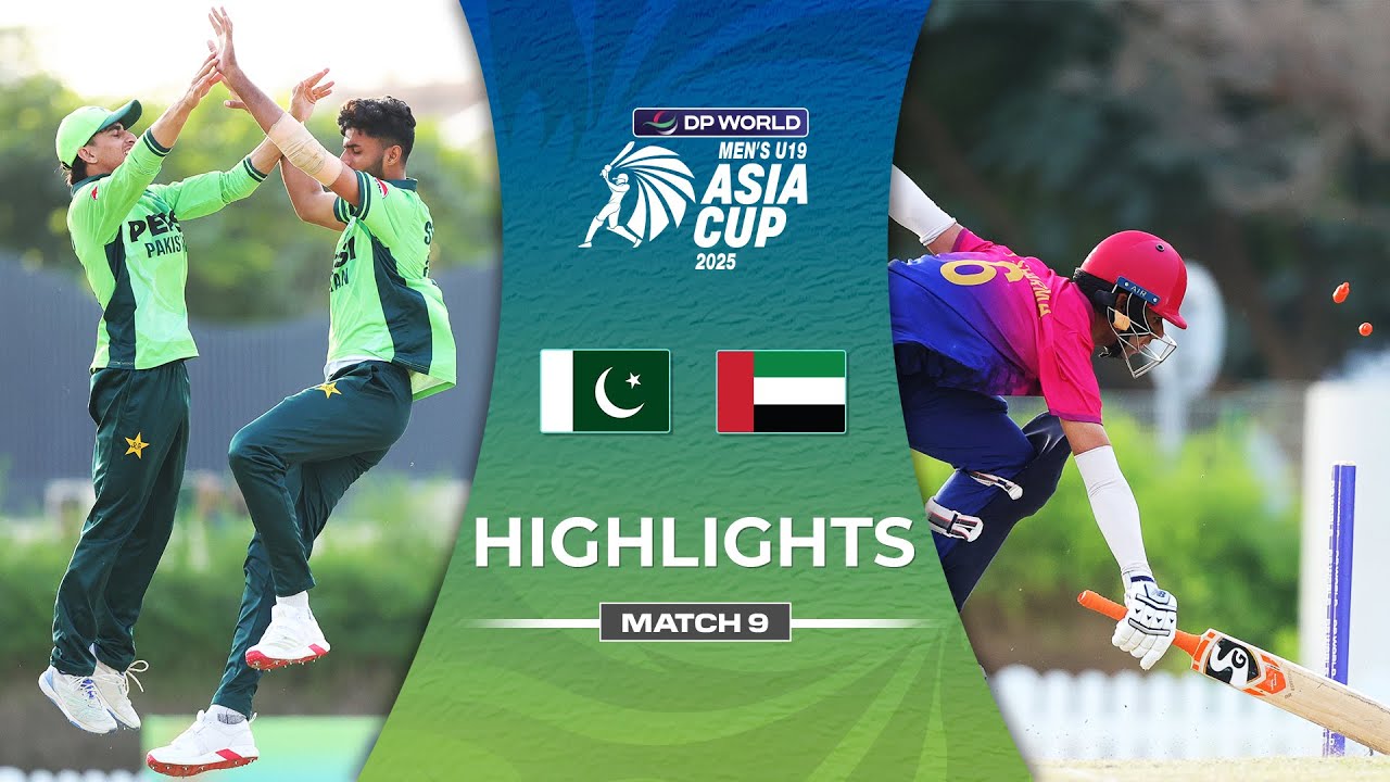 Match 9 | Pakistan U19 vs UAE U19 | Highlights | DP World Men's U19 Asia Cup 2025