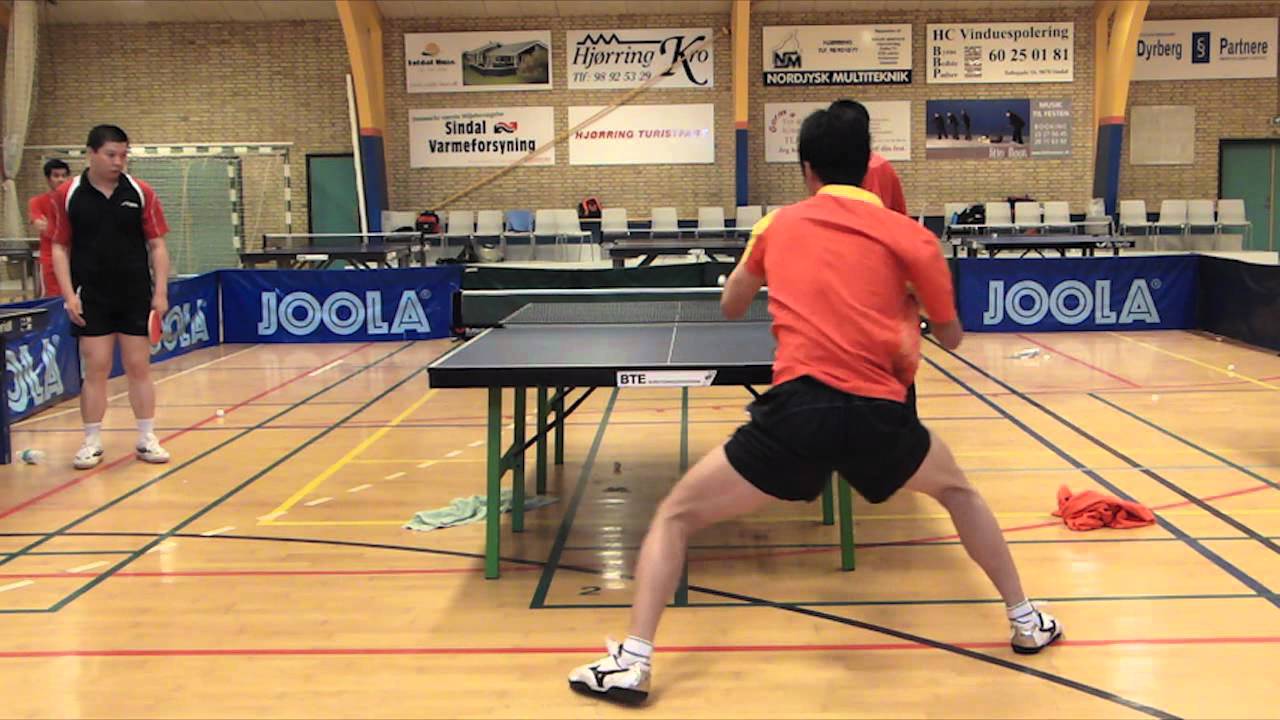 Table Tennis - Chinese Footwork Part 6 - Forehand from the middle