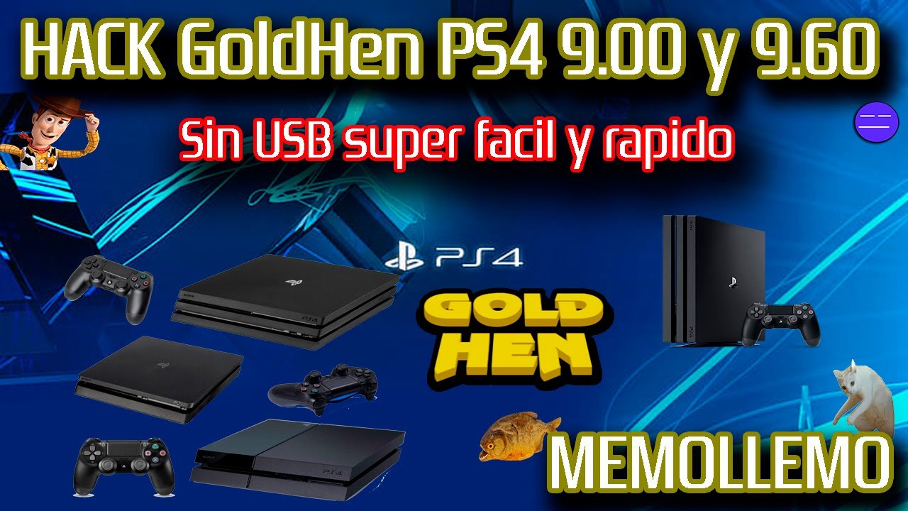 Liberar PS4 9.00 y 9.60 SIN USB un solo click GoldHen