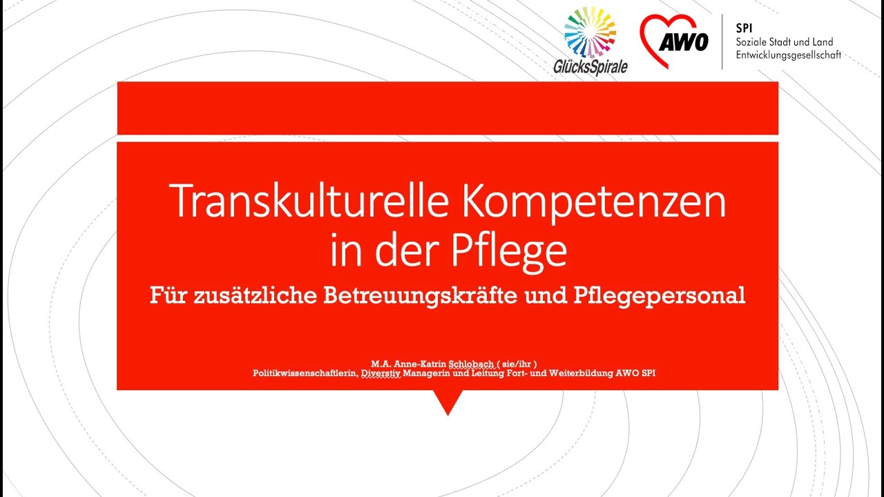Video 4: transkulturelle Kompetenz in der Pflege