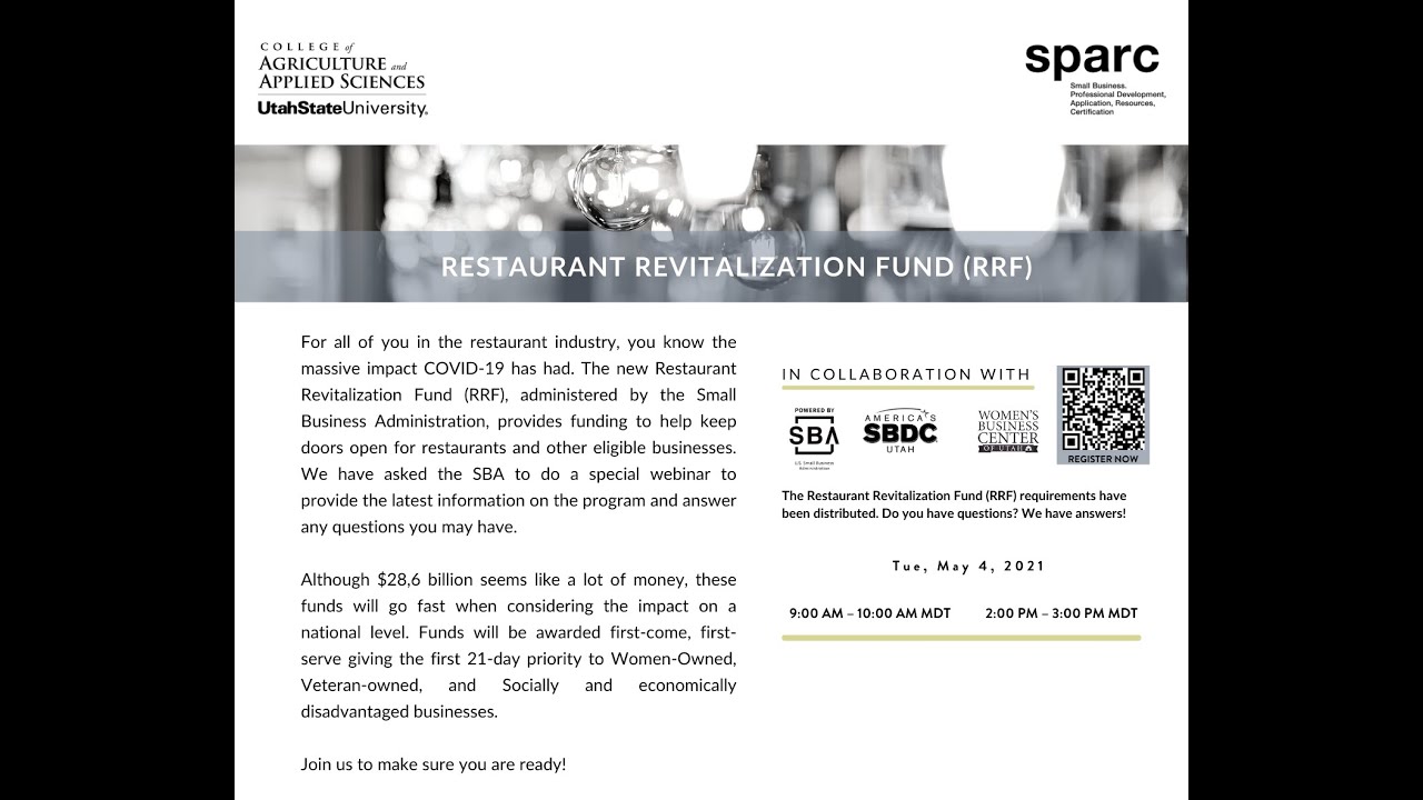 Restaurant Revitalization Fund (RRF)