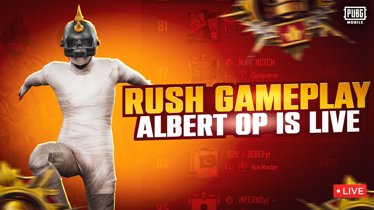 PUBG M11 RANK PUSH🥵 ALBERT oP IS LIVE | PUBG LIVE